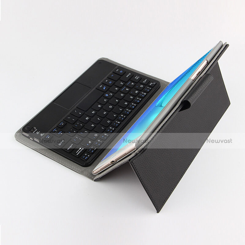 Leather Case Stands Flip Cover with Keyboard for Huawei MediaPad M5 8.4 SHT-AL09 SHT-W09 Black