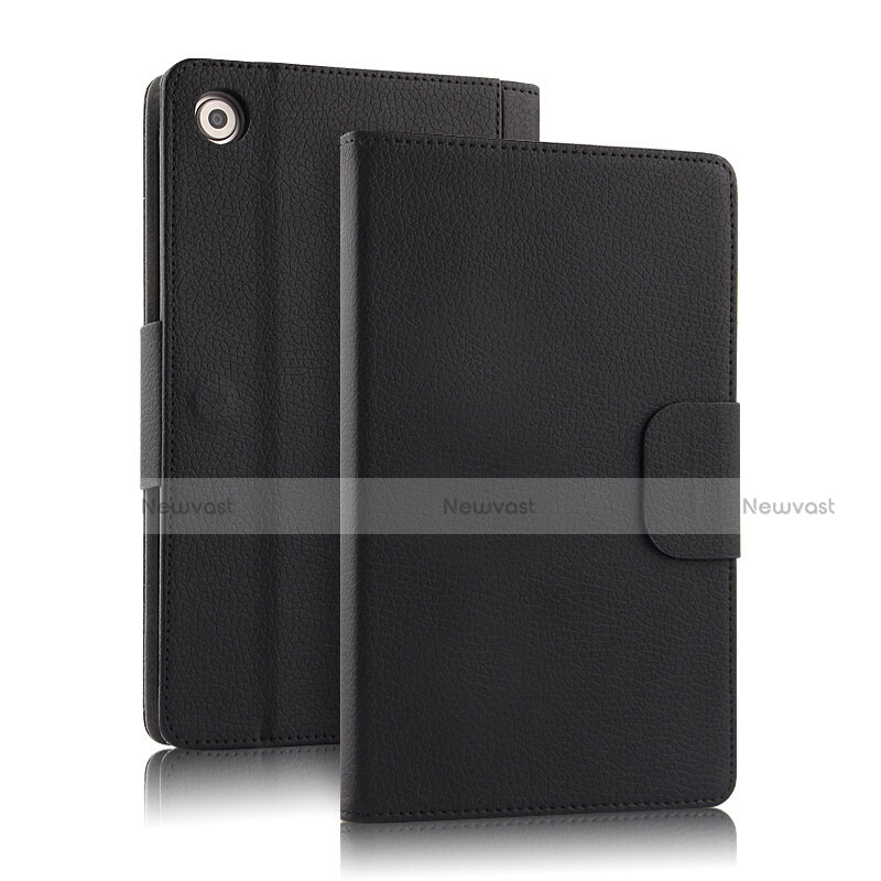 Leather Case Stands Flip Cover with Keyboard for Huawei MediaPad M5 8.4 SHT-AL09 SHT-W09 Black