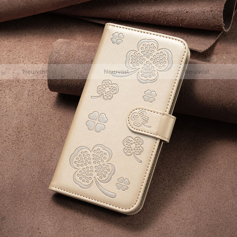 Leather Case Stands Flip Flowers Cover Holder BF2 for Xiaomi Poco F5 5G