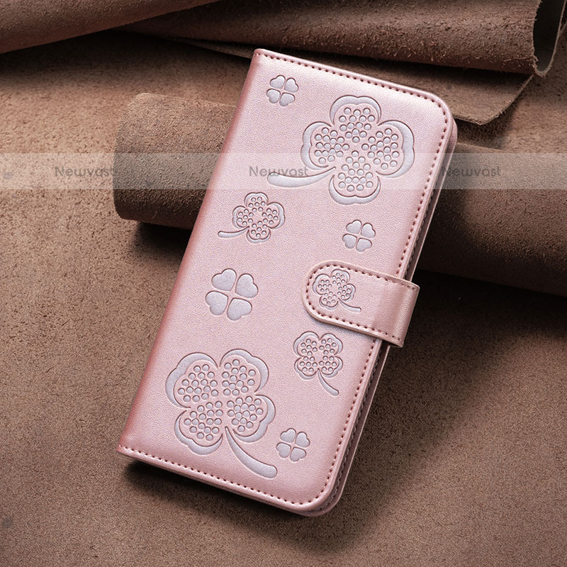 Leather Case Stands Flip Flowers Cover Holder BF2 for Xiaomi Poco F5 5G