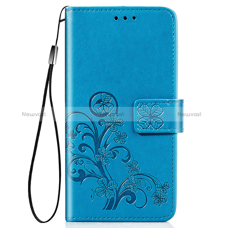 Leather Case Stands Flip Flowers Cover Holder for Huawei Y7p