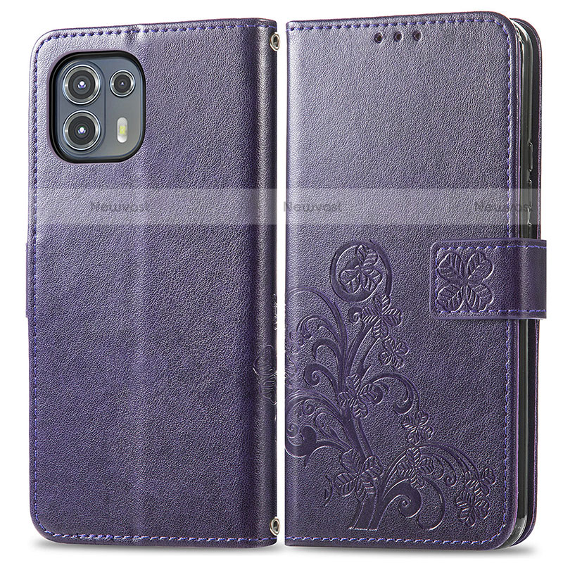 Leather Case Stands Flip Flowers Cover Holder for Motorola Moto Edge 20 Lite 5G