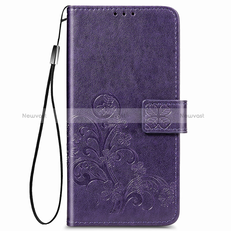 Leather Case Stands Flip Flowers Cover Holder for Samsung Galaxy A42 5G