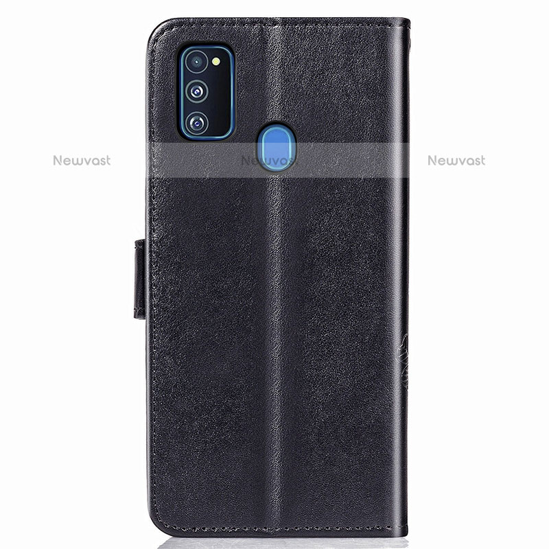 Leather Case Stands Flip Flowers Cover Holder for Samsung Galaxy M30s