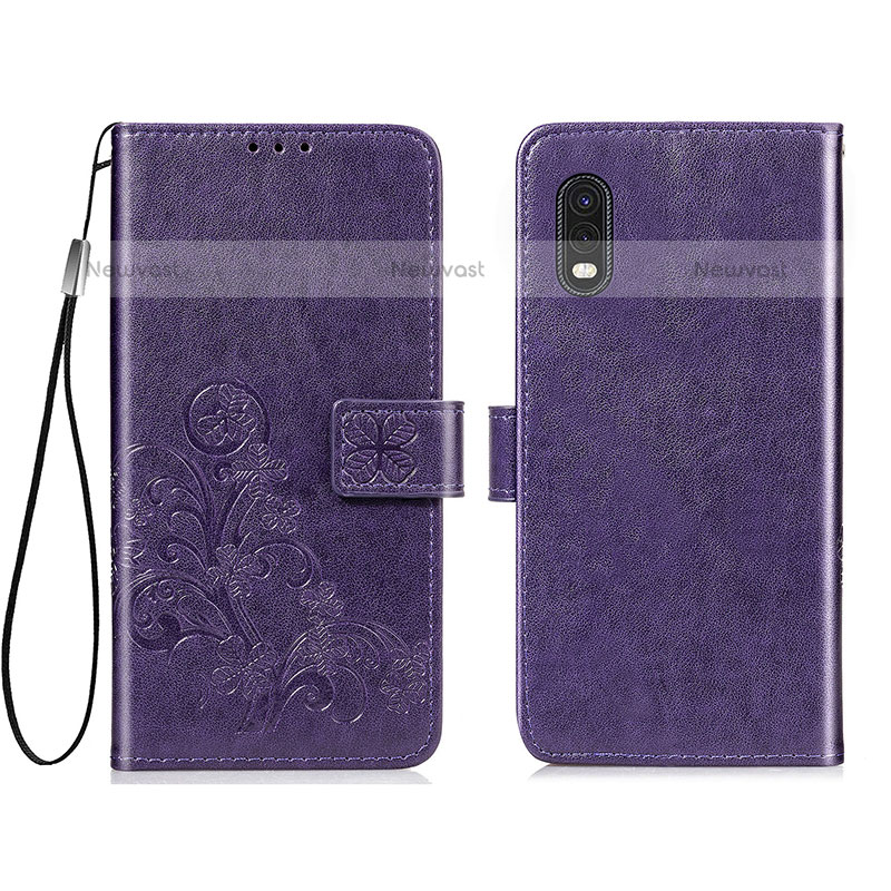 Leather Case Stands Flip Flowers Cover Holder for Samsung Galaxy XCover Pro