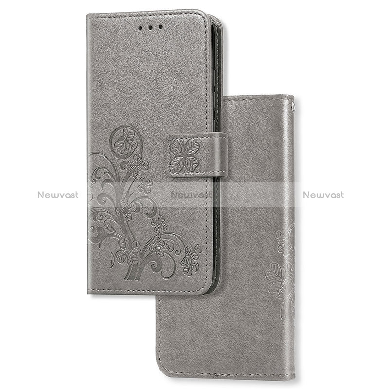 Leather Case Stands Flip Flowers Cover Holder for Sony Xperia 1 II