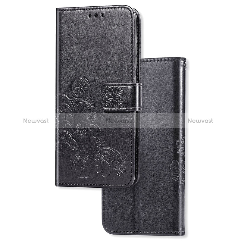 Leather Case Stands Flip Flowers Cover Holder for Sony Xperia 5