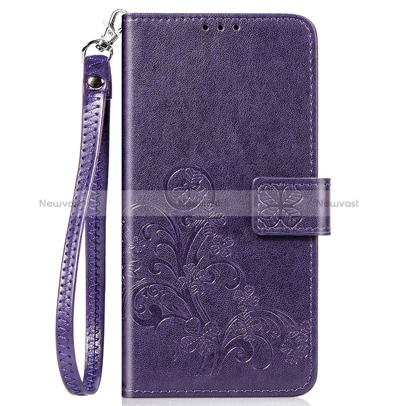 Leather Case Stands Flip Flowers Cover Holder for Sony Xperia 8