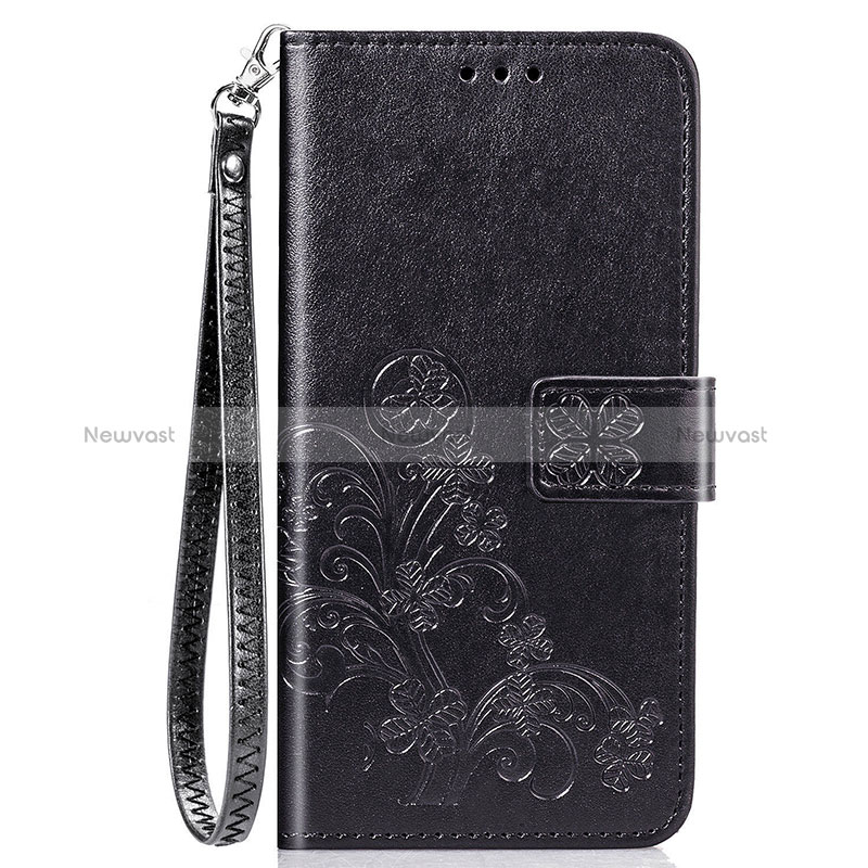 Leather Case Stands Flip Flowers Cover Holder for Sony Xperia 8 Lite