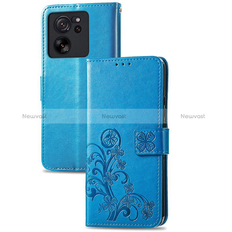 Leather Case Stands Flip Flowers Cover Holder for Xiaomi Mi 13T Pro 5G