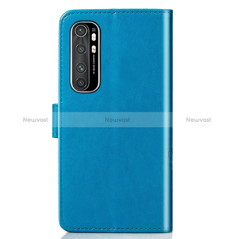 Leather Case Stands Flip Flowers Cover Holder for Xiaomi Mi Note 10 Lite
