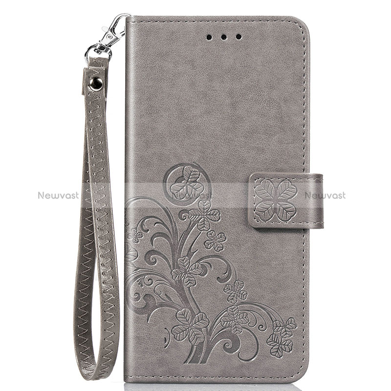 Leather Case Stands Flip Flowers Cover Holder S02D for Samsung Galaxy A30