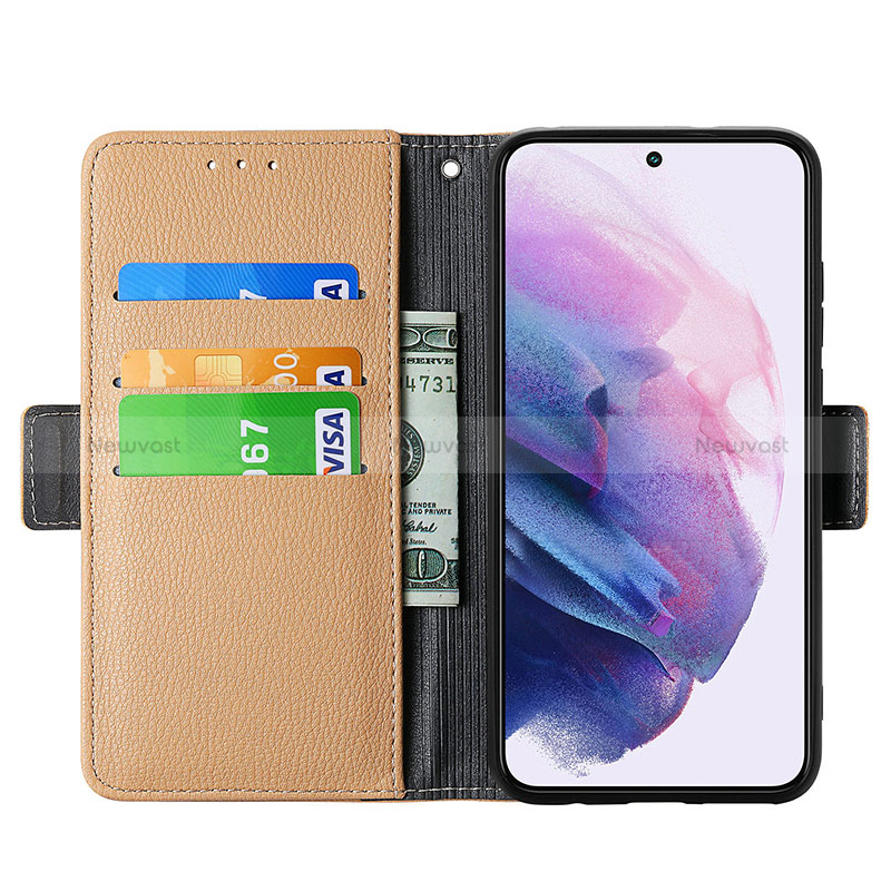 Leather Case Stands Flip Flowers Cover Holder S02D for Samsung Galaxy S22 Plus 5G