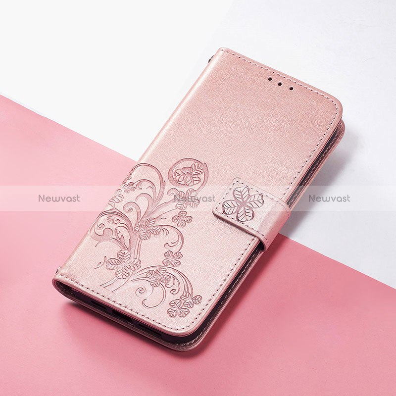 Leather Case Stands Flip Flowers Cover Holder S03D for Huawei Honor X10 Max 5G