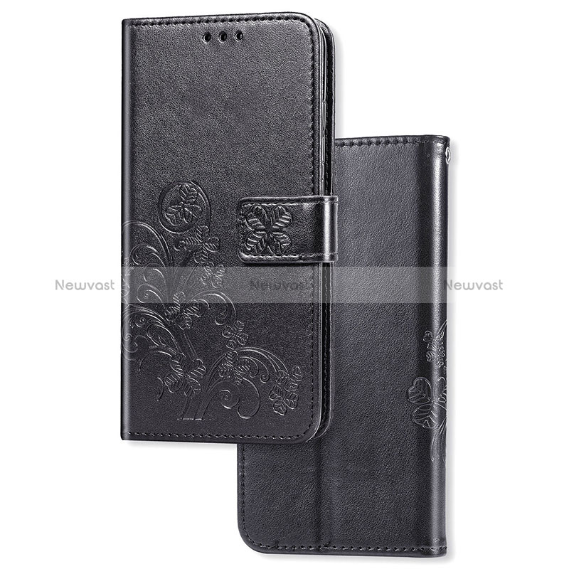 Leather Case Stands Flip Flowers Cover Holder S03D for Huawei P40 Pro