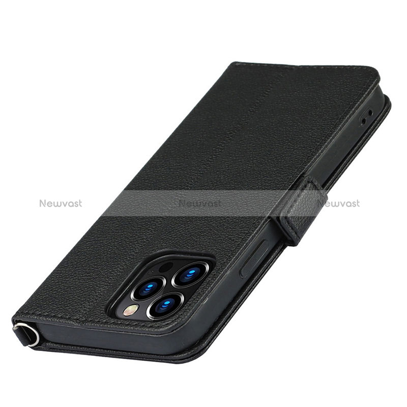 Leather Case Stands Flip Flowers Cover L16 Holder for Apple iPhone 14 Pro