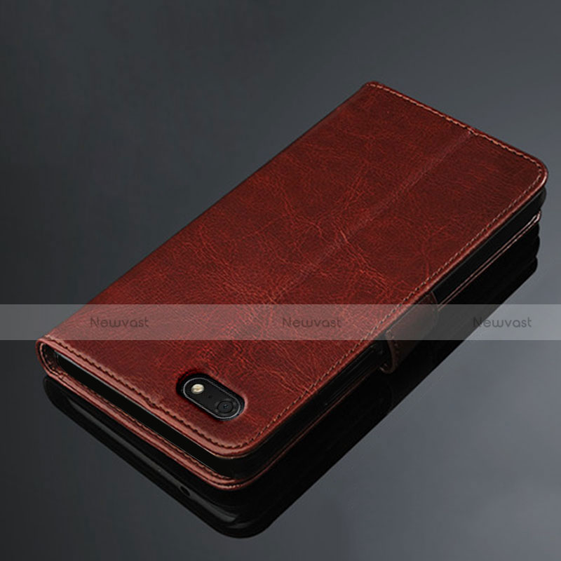 Leather Case Stands Flip Holder Cover for Huawei Enjoy 8e Lite
