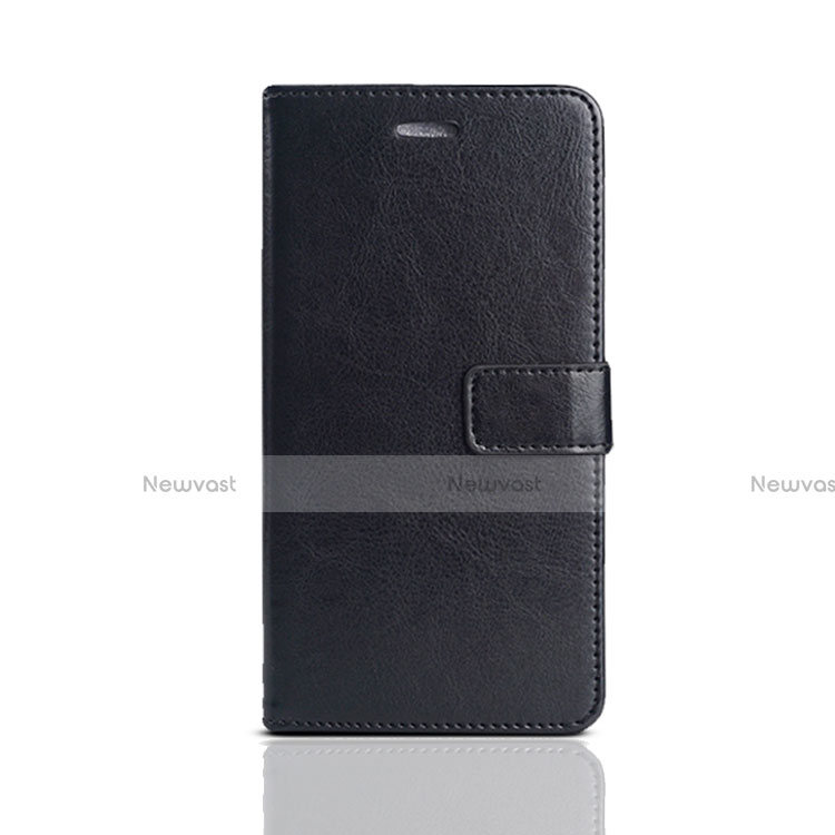 Leather Case Stands Flip Holder Cover for Huawei Enjoy 8e Lite Black