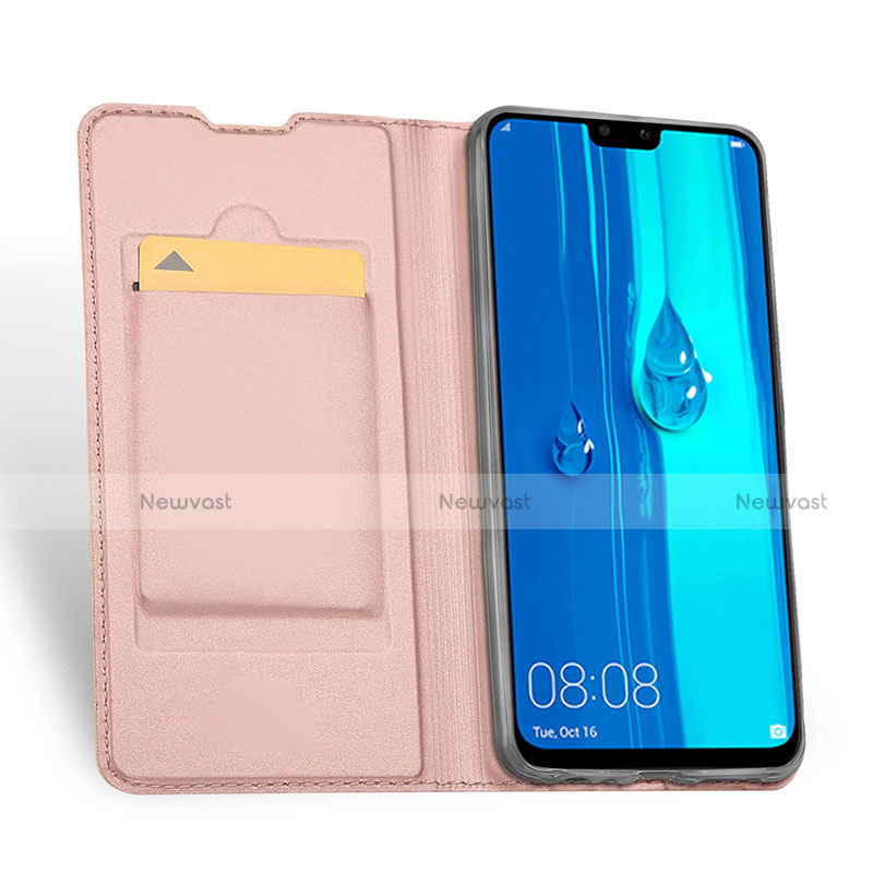 Leather Case Stands Flip Holder Cover for Huawei Enjoy 9 Plus