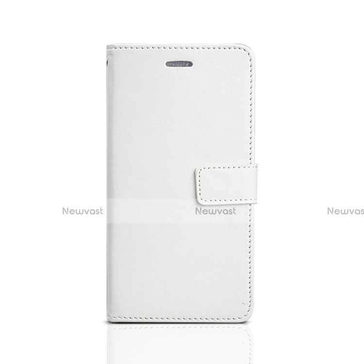 Leather Case Stands Flip Holder Cover for Huawei Honor 7S White