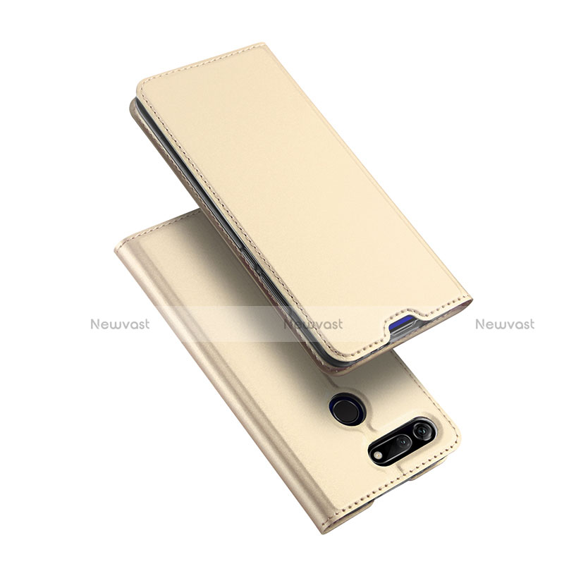 Leather Case Stands Flip Holder Cover for Huawei Honor V20 Gold