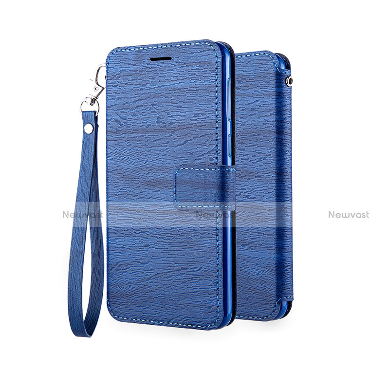 Leather Case Stands Flip Holder Cover for Huawei Y6 (2019)