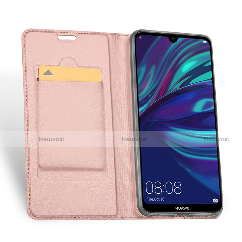 Leather Case Stands Flip Holder Cover for Huawei Y7 (2019)