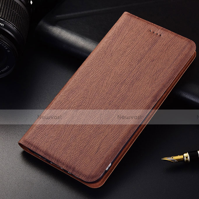 Leather Case Stands Flip Holder Cover for Oppo Find X Super Flash Edition Brown