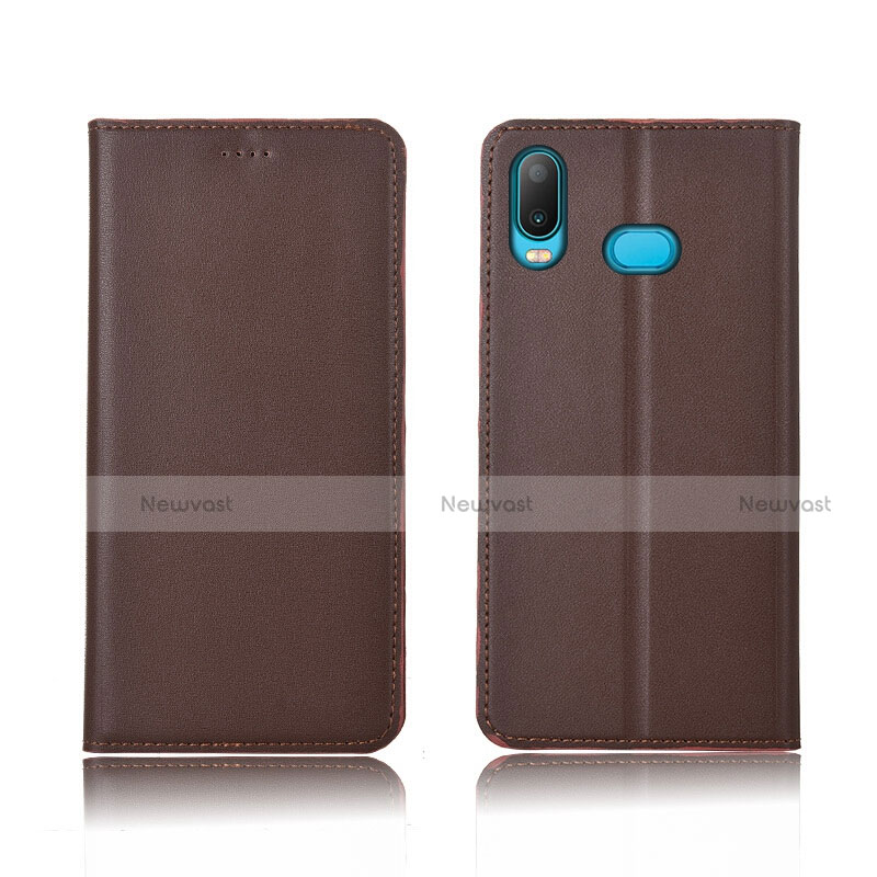 Leather Case Stands Flip Holder Cover for Samsung Galaxy A6s