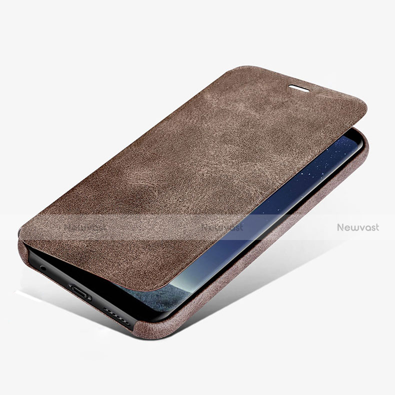 Leather Case Stands Flip Holder Cover for Samsung Galaxy S9