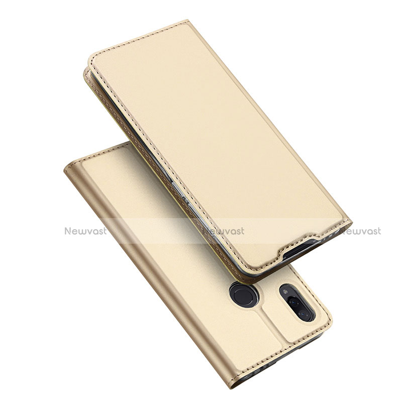 Leather Case Stands Flip Holder Cover for Xiaomi Redmi Note 7 Pro Gold