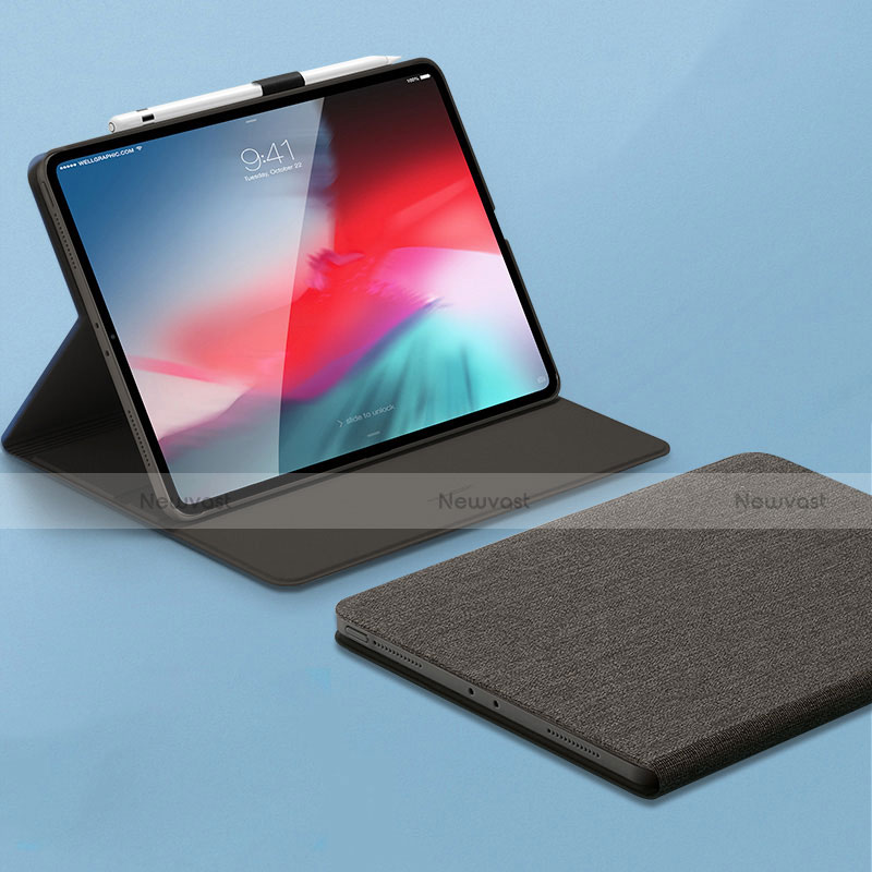 Leather Case Stands Flip Holder Cover L01 for Apple iPad Pro 11 (2018) Gray