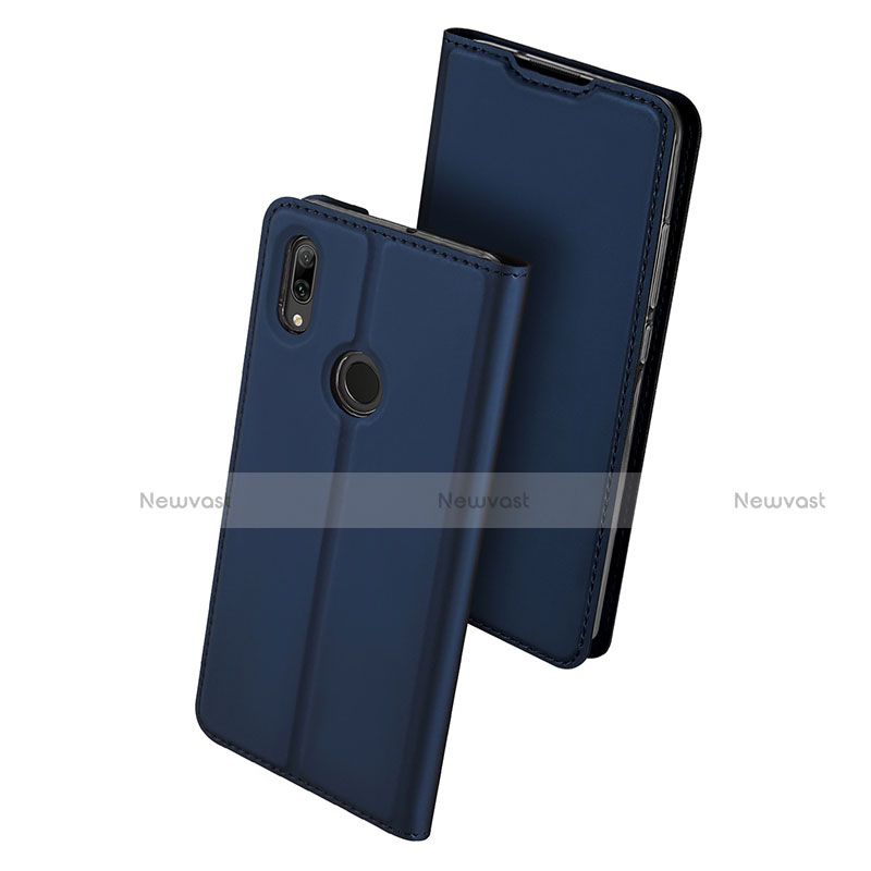Leather Case Stands Flip Holder Cover L01 for Huawei P Smart (2019) Blue