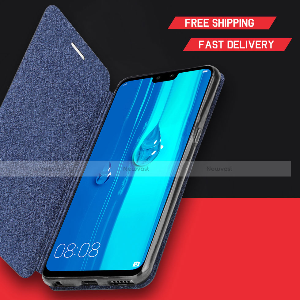 Leather Case Stands Flip Holder Cover L01 for Huawei Y9 (2019)