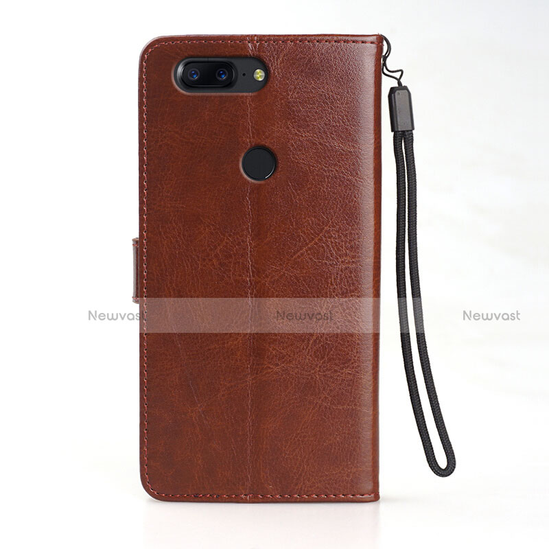 Leather Case Stands Flip Holder Cover L01 for OnePlus 5T A5010