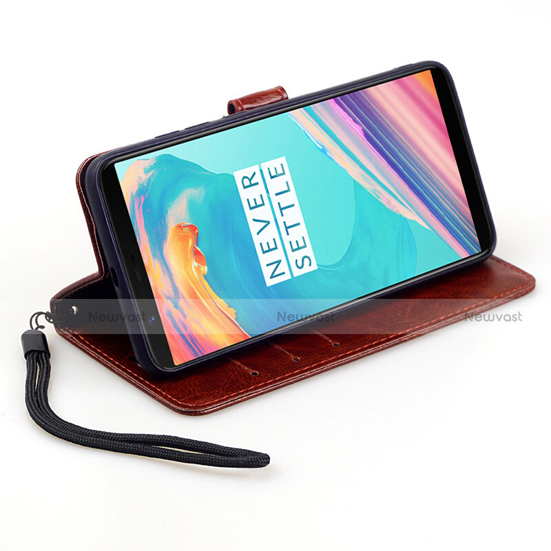 Leather Case Stands Flip Holder Cover L01 for OnePlus 5T A5010