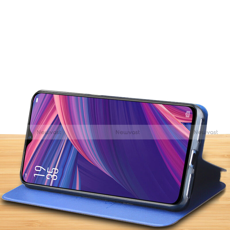 Leather Case Stands Flip Holder Cover L01 for Oppo R17 Pro