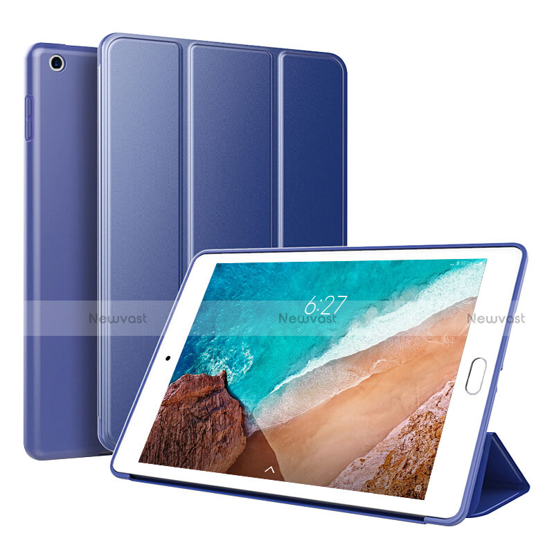 Leather Case Stands Flip Holder Cover L01 for Xiaomi Mi Pad 4 Blue
