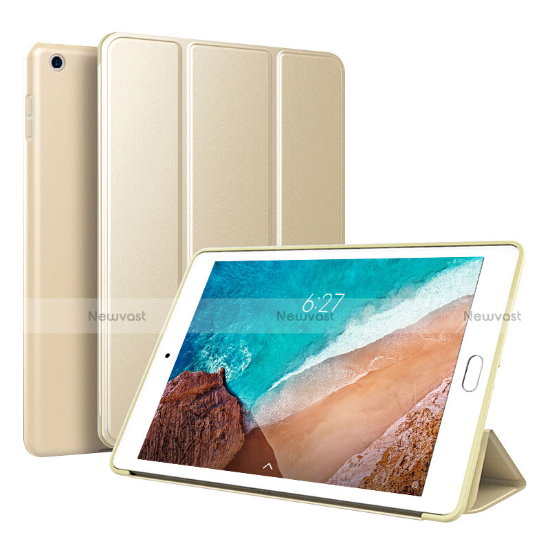 Leather Case Stands Flip Holder Cover L01 for Xiaomi Mi Pad 4 Gold