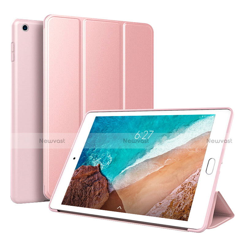 Leather Case Stands Flip Holder Cover L01 for Xiaomi Mi Pad 4 Plus 10.1 Rose Gold