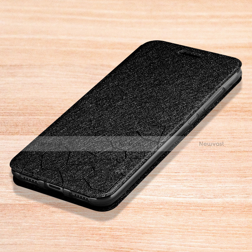 Leather Case Stands Flip Holder Cover L01 for Xiaomi Redmi Note 7 Pro Black