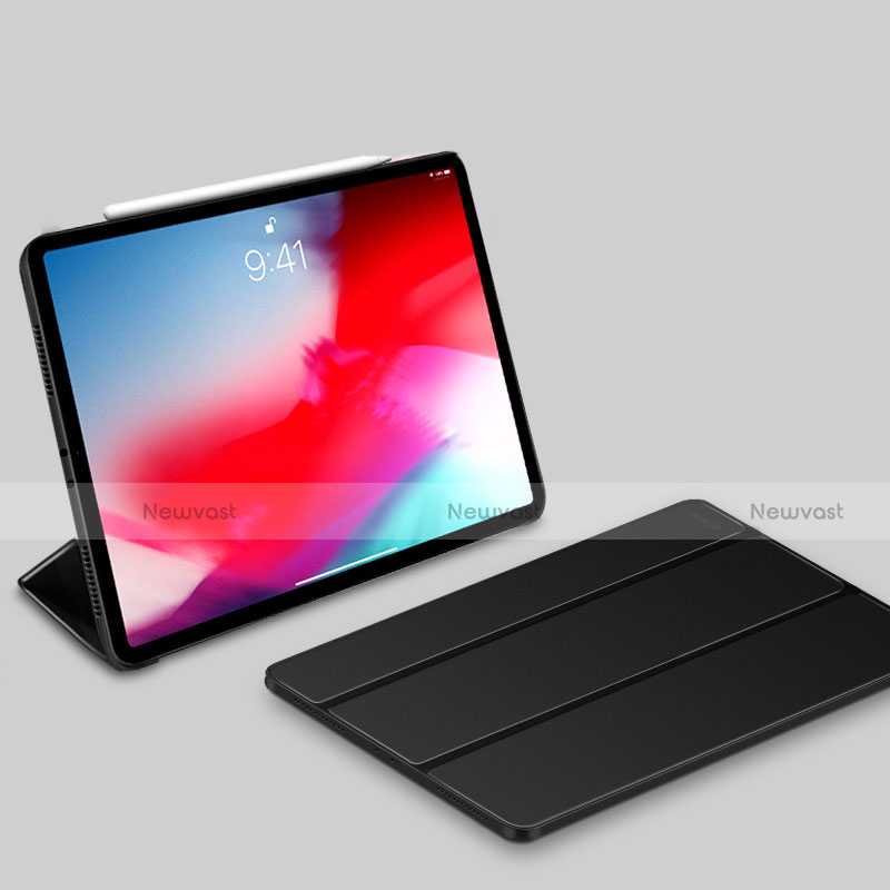 Leather Case Stands Flip Holder Cover L03 for Apple iPad Pro 11 (2018) Black