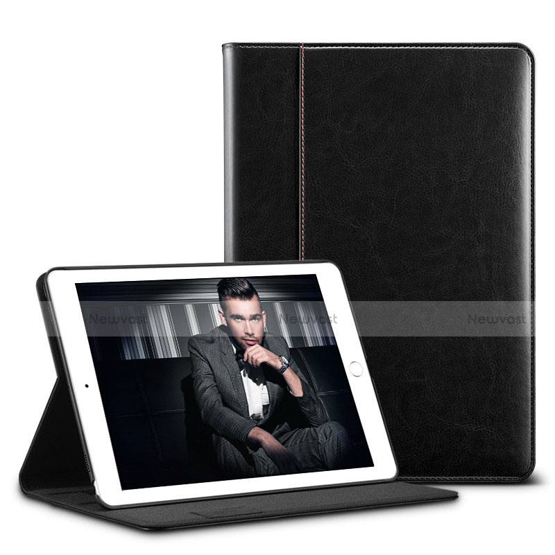 Leather Case Stands Flip Holder Cover U01 for Apple iPad Pro 10.5 Black
