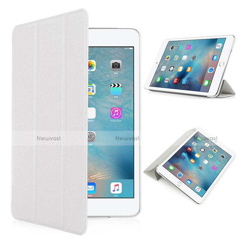 Leather Case Stands Flip Matte Finish Cover for Apple iPad Pro 9.7 White