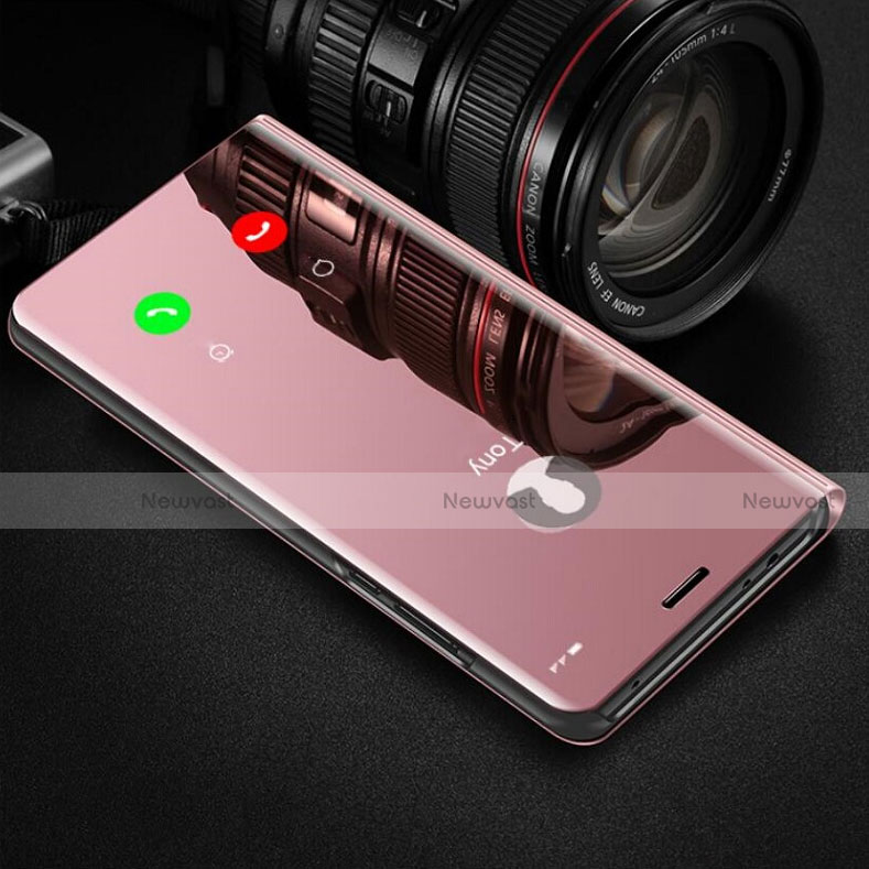 Leather Case Stands Flip Mirror Cover Holder for Huawei Honor V30 Pro 5G