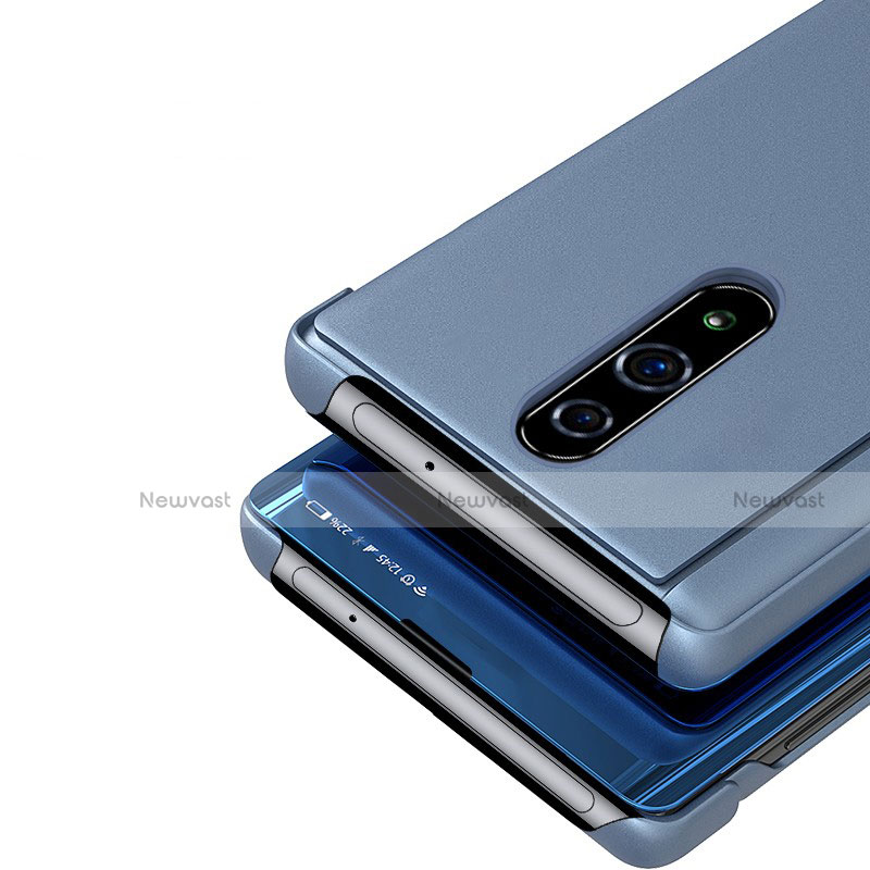 Leather Case Stands Flip Mirror Cover Holder for Oppo Reno