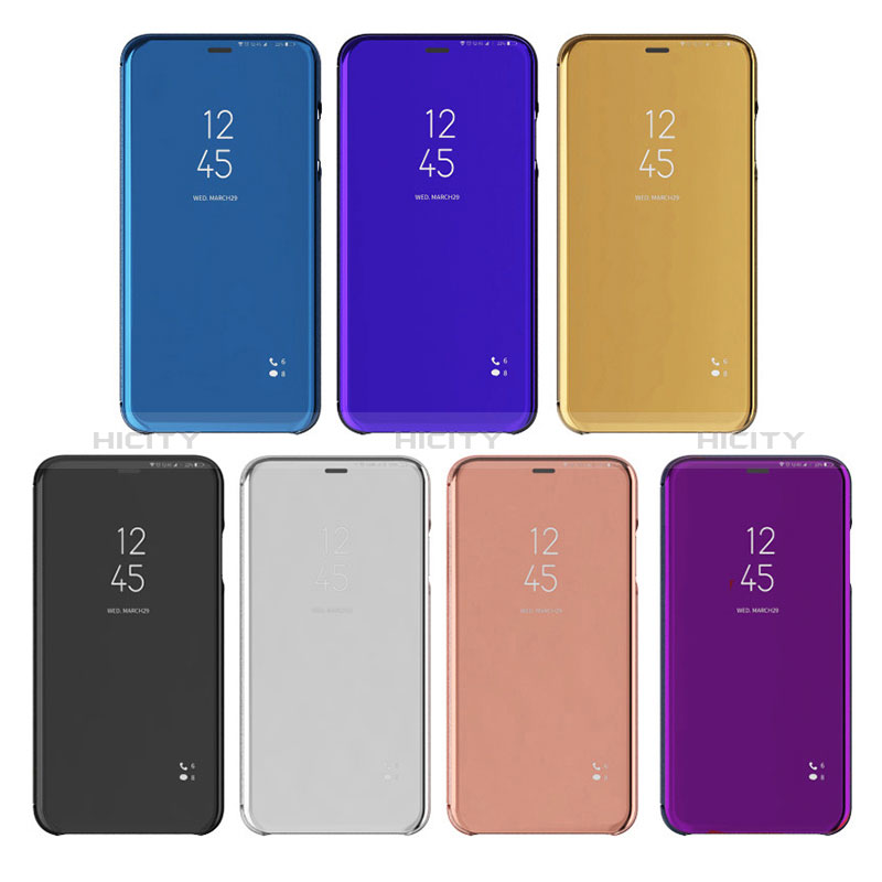 Leather Case Stands Flip Mirror Cover Holder for Samsung Galaxy A21 European