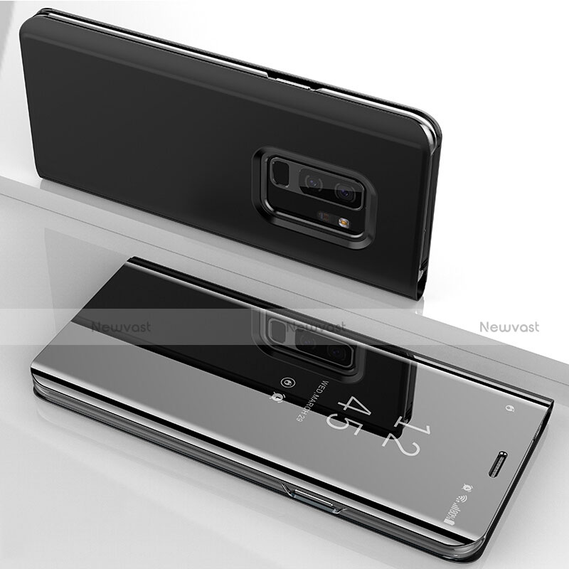 Leather Case Stands Flip Mirror Cover Holder for Samsung Galaxy S9 Plus