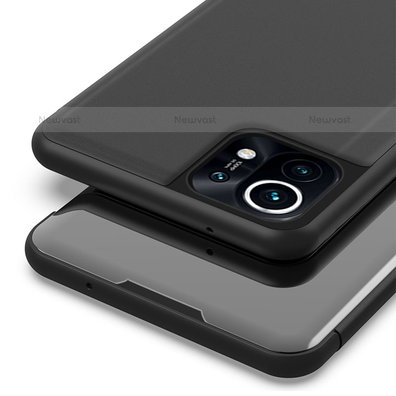 Leather Case Stands Flip Mirror Cover Holder for Xiaomi Mi 11 Lite 4G