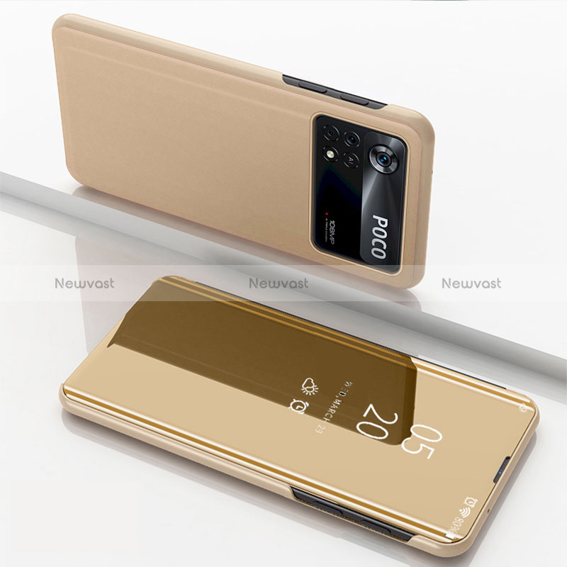 Leather Case Stands Flip Mirror Cover Holder for Xiaomi Redmi Note 11E Pro 5G
